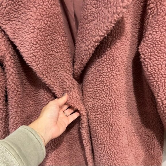 Abercrombie & Fitch Teddy Long Coat Jacket - Picture 9 of 15